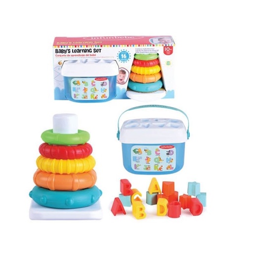 [86020120] CUBO C/ENCAJES+PIRAMIDE APILABLE