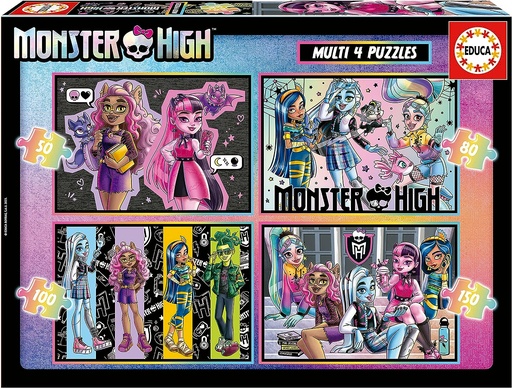 [04019706] PUZ.50+80+100+150 MONSTER HIGH
