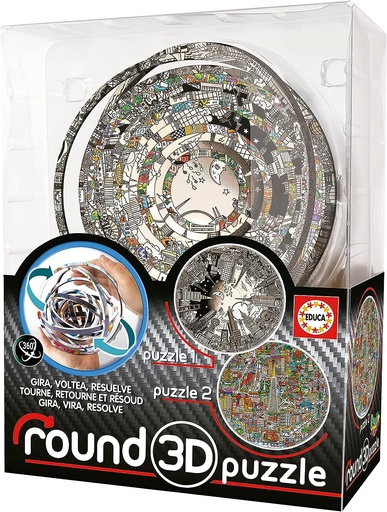[04019707] PUZZLE ROUND 3D CHARLES FAZZINO