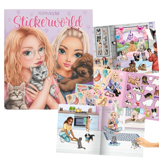 [50213571] STICKERWORLD KITTY & DOG TOP MODEL