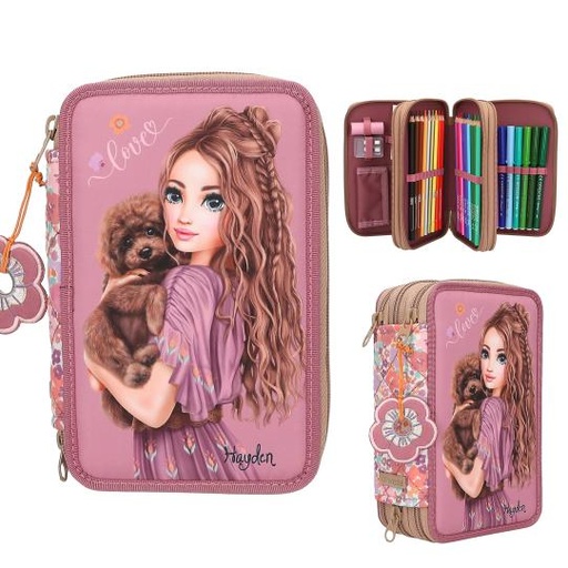 [50213055] ESTUCHE TRIPLE FLORAL TOP MODEL