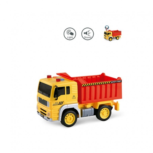 [86100479] CAMION VOLQUETE LUZ/SONIDO 1:20