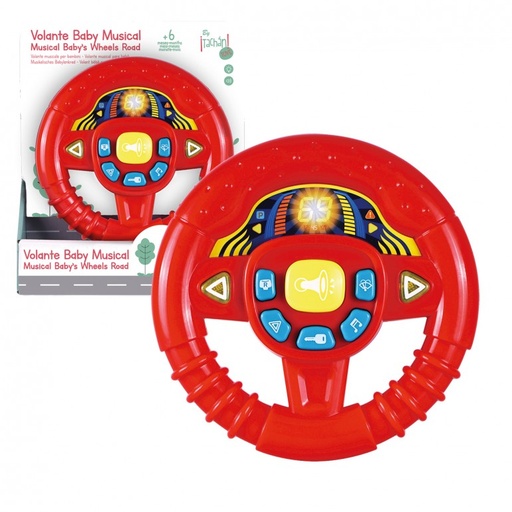 [86100512] VOLANTE BABY ROJO LUZ/SONIDO