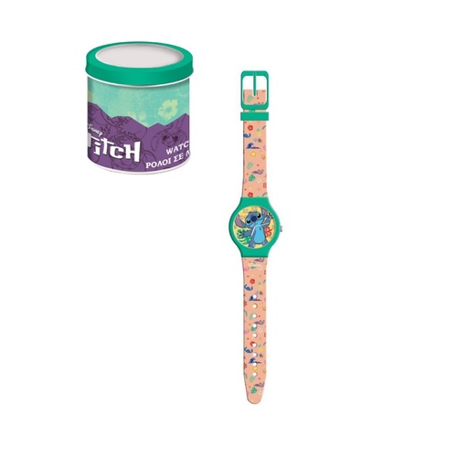 [06370400] RELOJ STITCH CAJA METAL
