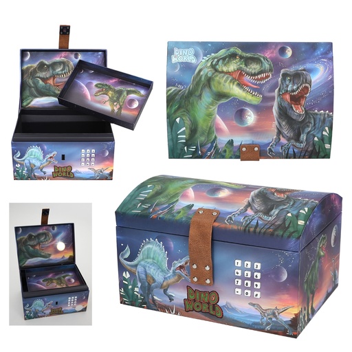 [50213441] COFRE DEL TESORO DINO WORLD COD.SEC.
