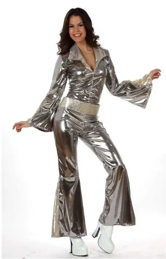 [01810441] DISFRAZ DISCO PLATEADO T.XS-S