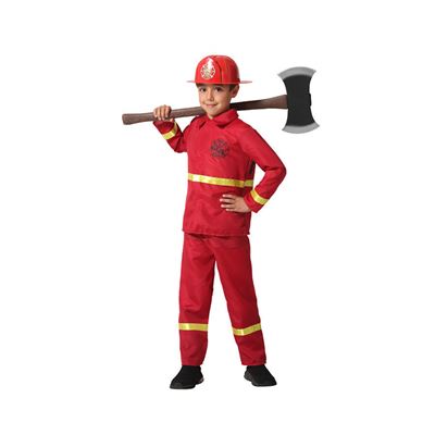 [01867234] DISFRAZ BOMBERO T.10-12