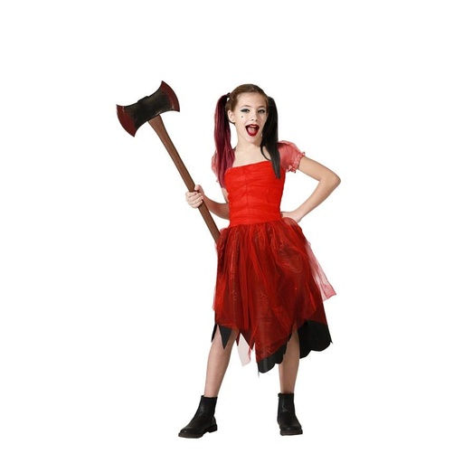 [01874382] DISFRAZ ARLEQUIN ROJO T.10-12