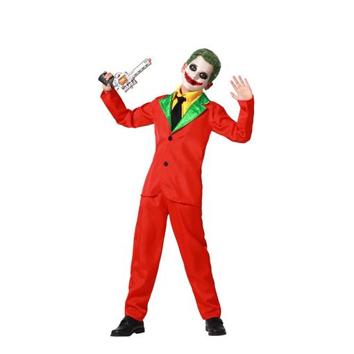 [01874404] DISFRAZ PAYASO HALL.ROJO 10-12