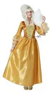 [01874578] DISFRAZ CORTESANA DORADO M-L