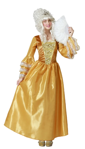 [01874579] DISFRAZ CORTESANA DORADO XL