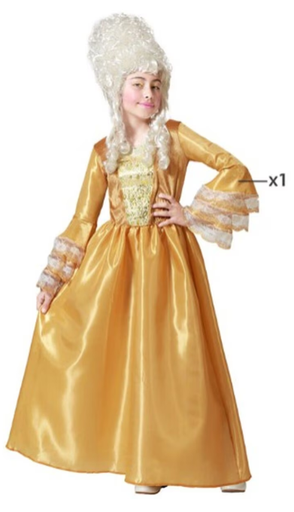 [01875596] DISFRAZ CORTESANA DOR. 10-12