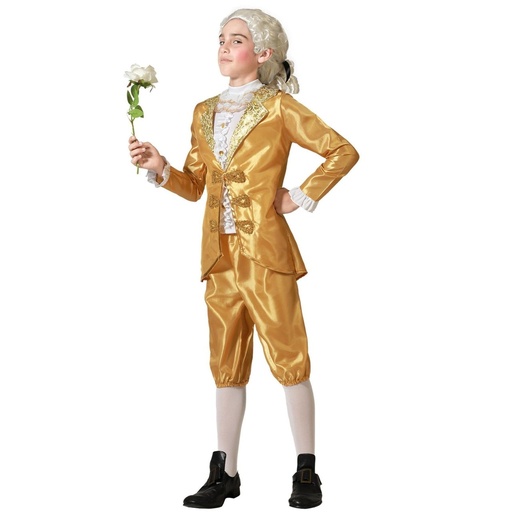 [01875598] DISFRAZ CORTESANO DORADO 5-6
