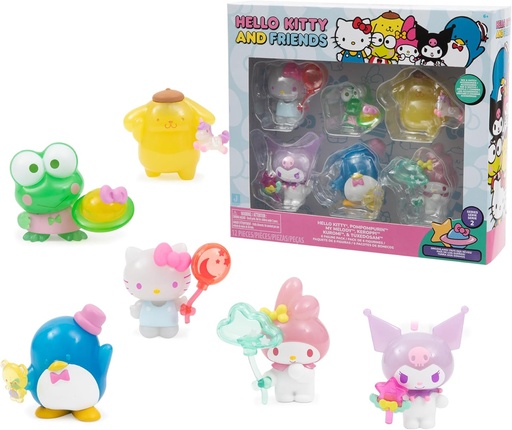[13018409] HELLO KITTY PACK 6 FIG. 5 CM.