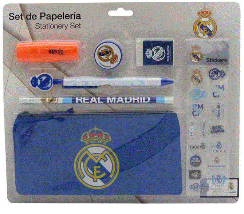 [50910846] SET PAPELERIA REAL MADRID PEG.