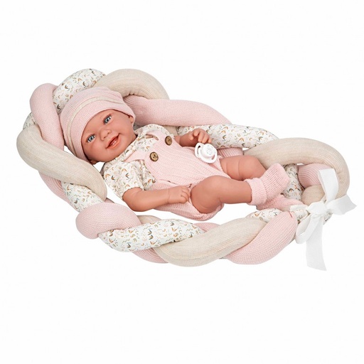 [39465373] MUÑECA ZOE ROSA C/COJIN 42CM