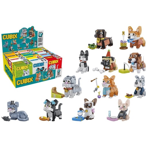 [52842463] CUBIX CATS & DOGS 12 P. SURT.