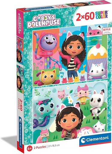 [06624804] PUZ.2x60 GABBY'S DOLLHOUSE