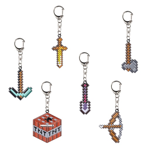 [03505086] MINECRAFT LLAVERO METAL