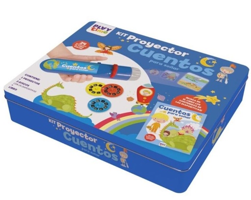 [79286113] KIT PROYECTOR CUENTOS CAJA MET.