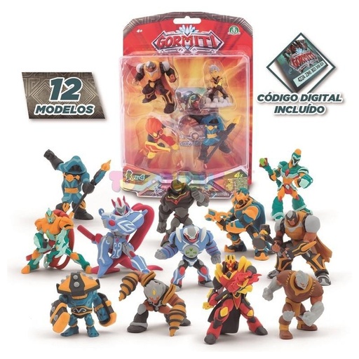 [23406484] GORMITI BLISTER 4 FIGURAS