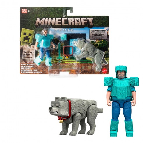 [24530440] MINECRAFT STEVE Y WOLF