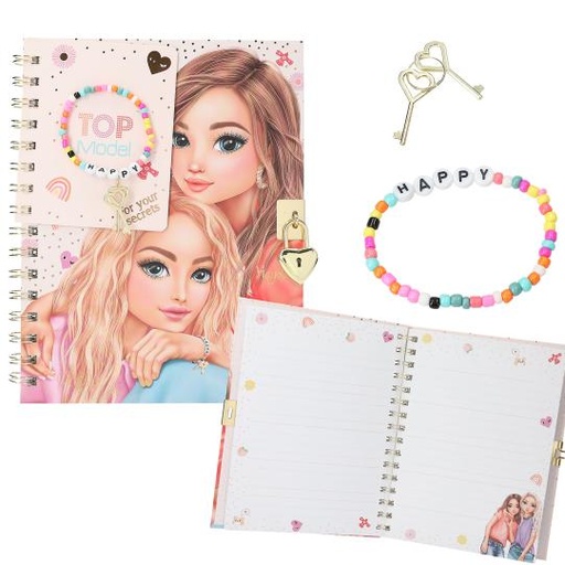 [50213269] DIARIO C/CANDADO Y PULSERA TOP MODEL
