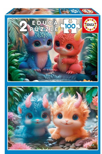 [04020224] PUZ.2x100 MONSTRUOS ADORAB.