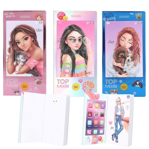 [50213576] LIBRO COLOREAR C/MUSICA TOP MODEL