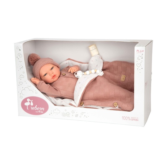 [39498180] REBORN ELBA ROSA 40 CM.C/SACO