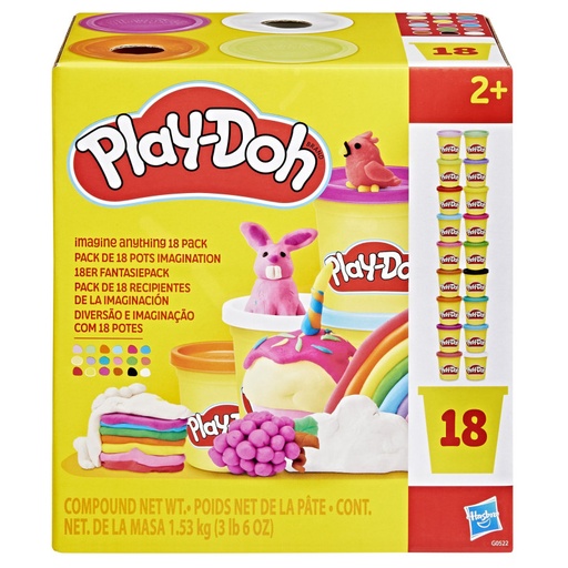 [25531692] PLAYDOH PACK 18 BOTES