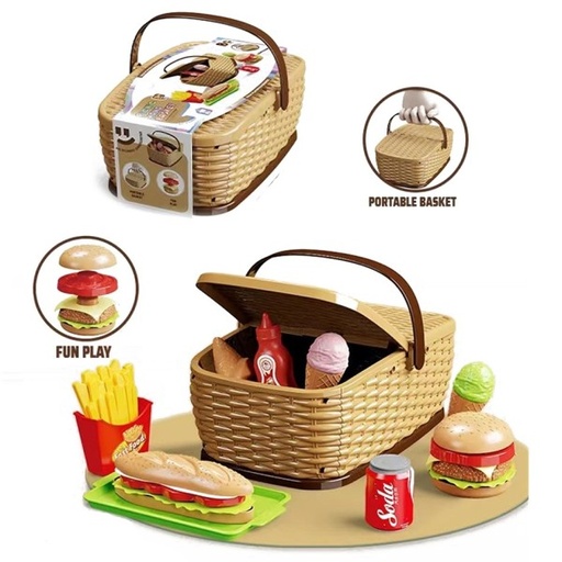 [86031905] CESTA PICNIC COMIDA RÁPIDA