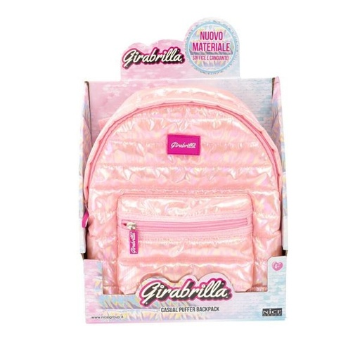 [61619010] MOCHILA GIRABRILLA ROSA 22CM