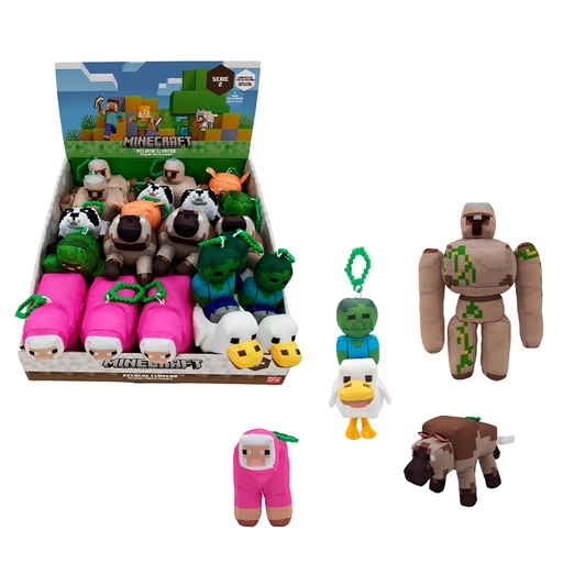 [03505689] MINECRAFT LLAVERO PELUCHE 13 CM.