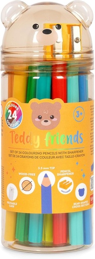 [23803045] LAPICES COLORES(24)TEDDY BEAR