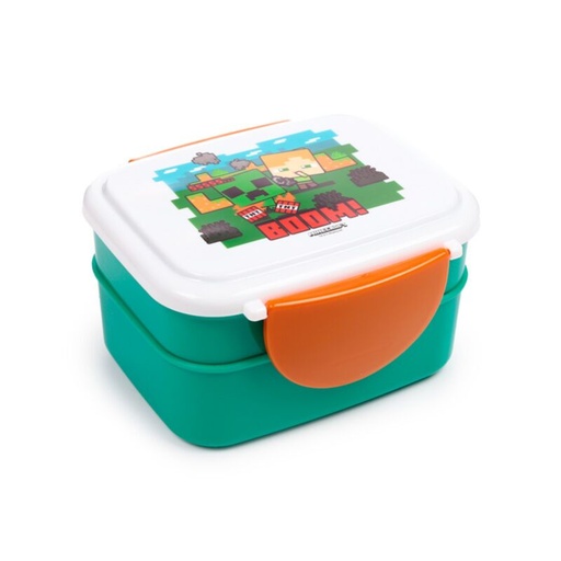 [01551419] FIAMBRERA+CUBIERTOS MINECRAFT