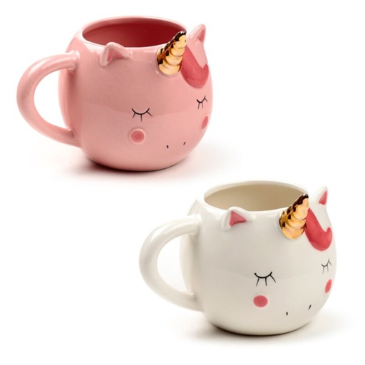 [01573281] TAZA CERAMICA 3D UNICORNIO