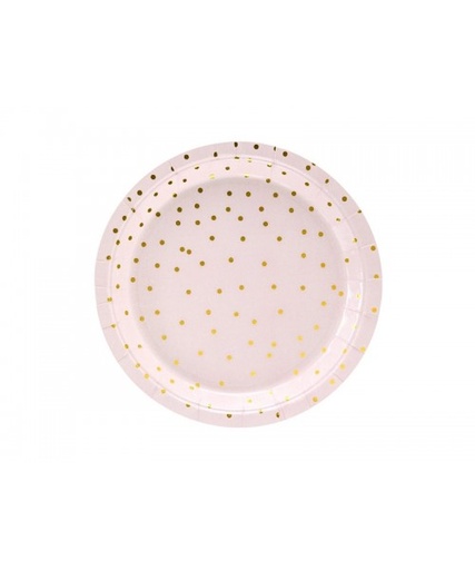 [01610425] PLATO ROSA PUNTOS 6 UDS