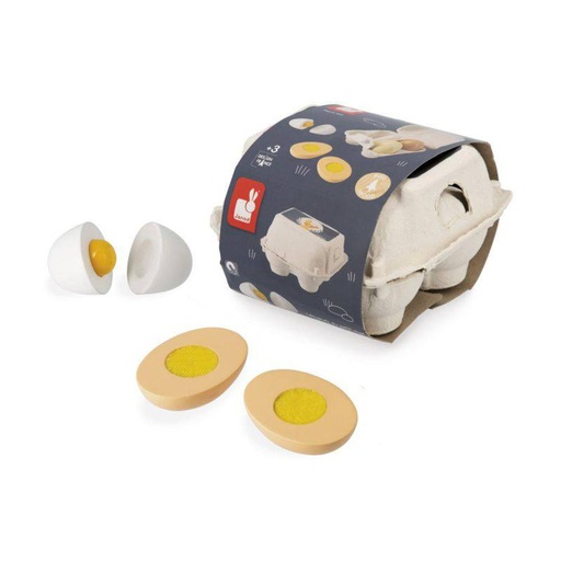[73536593] HUEVERA C/4 HUEVOS MADERA