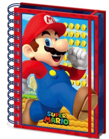 [12472626] LIBRETA A5 SUPER MARIO LENTIC.