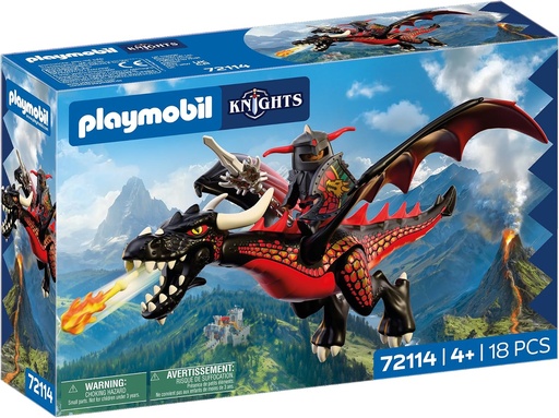 [30072114] DRAGON NEGRO PLAYMOBIL