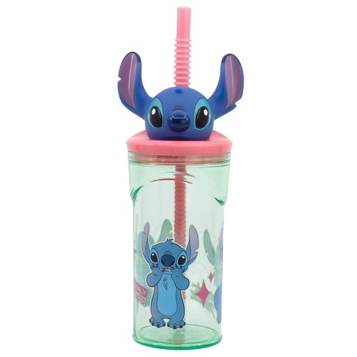[33574869] VASO C/PAJITA STITCH 3D 360 ML.