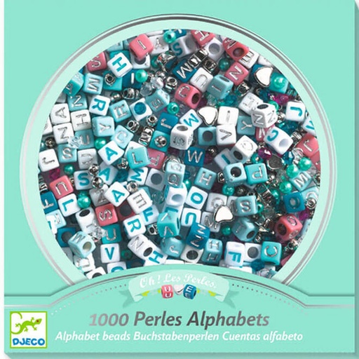 [36200030] PERLAS ALFABETO PLATEADAS