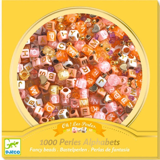 [36200031] PERLAS ALFABETO DORADAS