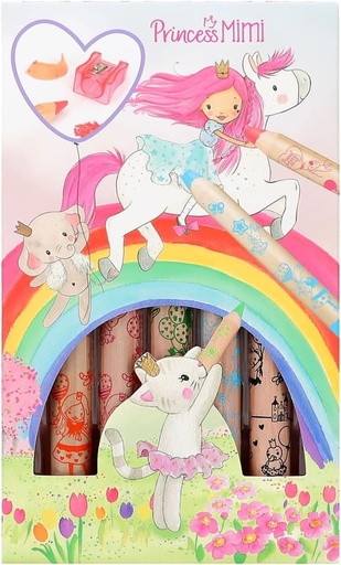 [50212181] LAPICES COLORES C/SACAPUNTAS PRINCESS MIMI