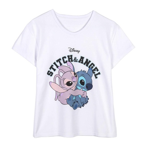 [61022786] CAMISETA STITCH M/C.BLANCA TXL