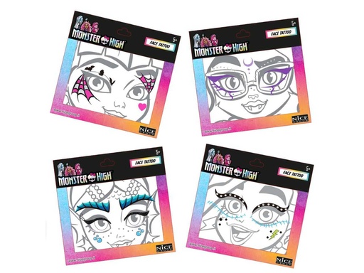 [61637008] TATOO DE CARA MONSTER HIGH