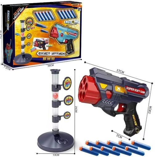 [86004160] PISTOLA DARDOS C/COLUMNA PUNT.