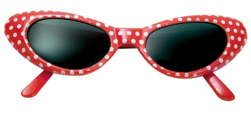 [55221565] GAFAS AÑOS 50 ROJAS