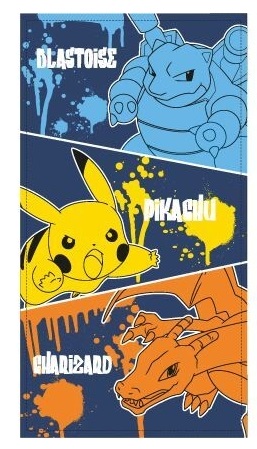 [67818200] TOALLA PLAYA POKEMON NAVY